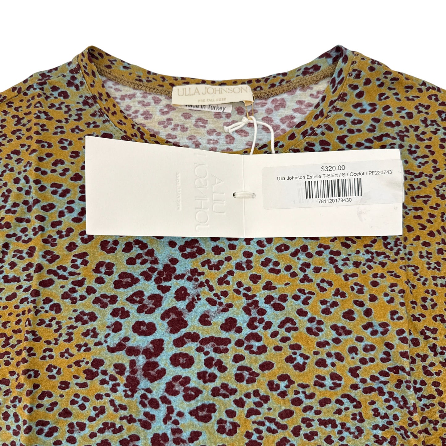 ULLA JOHNSON Estelle Leopard T-Shirt S