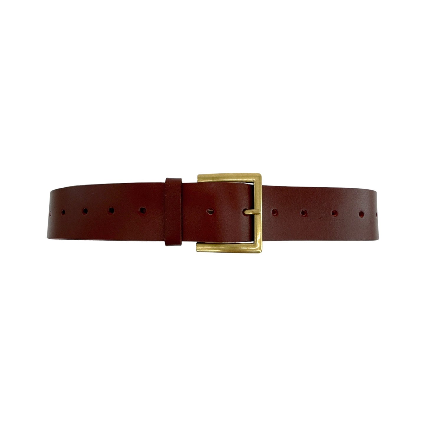ANTHROPOLOGIE Adjustable Square Buckle Belt in Brown M
