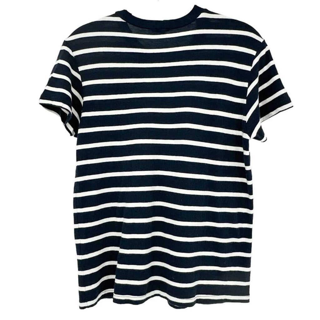 MONROW Stripe Tee in Navy & Cream XS - flyKAMP