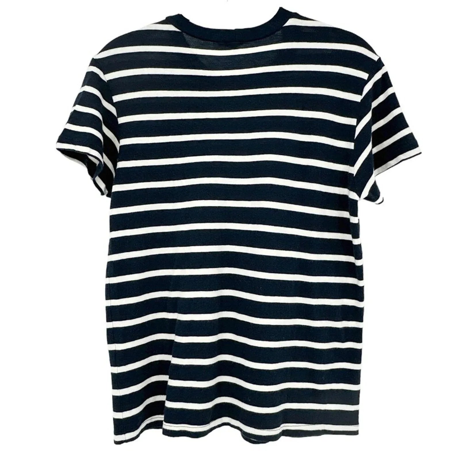 MONROW Stripe Tee in Navy & Cream XS - flyKAMP