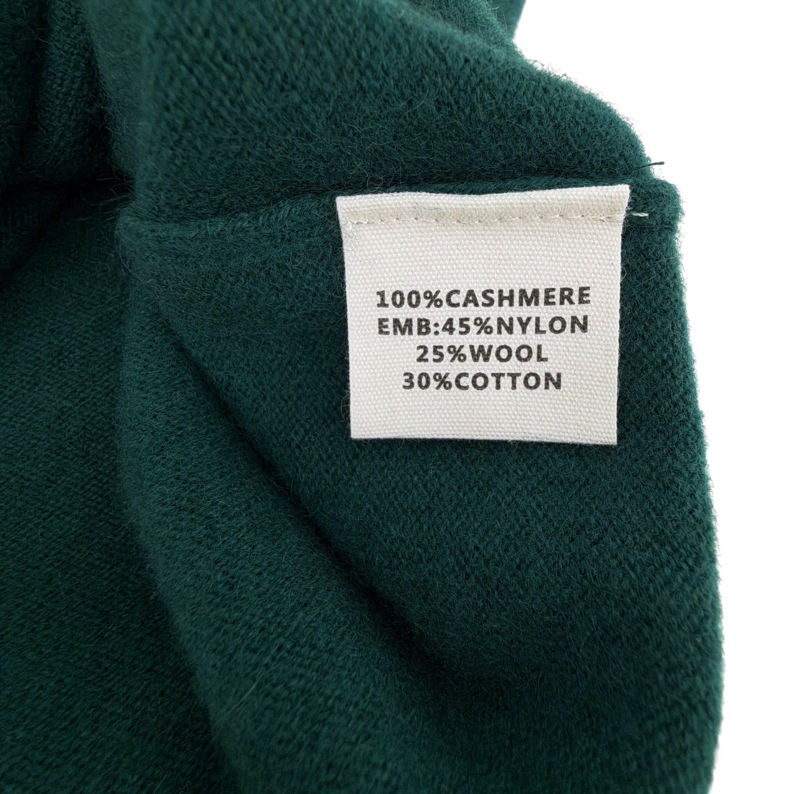 LINGUA FRANCA Do Not Disturb Cashmere Crewneck Sweater in Hunter M LINGUA FRANCA