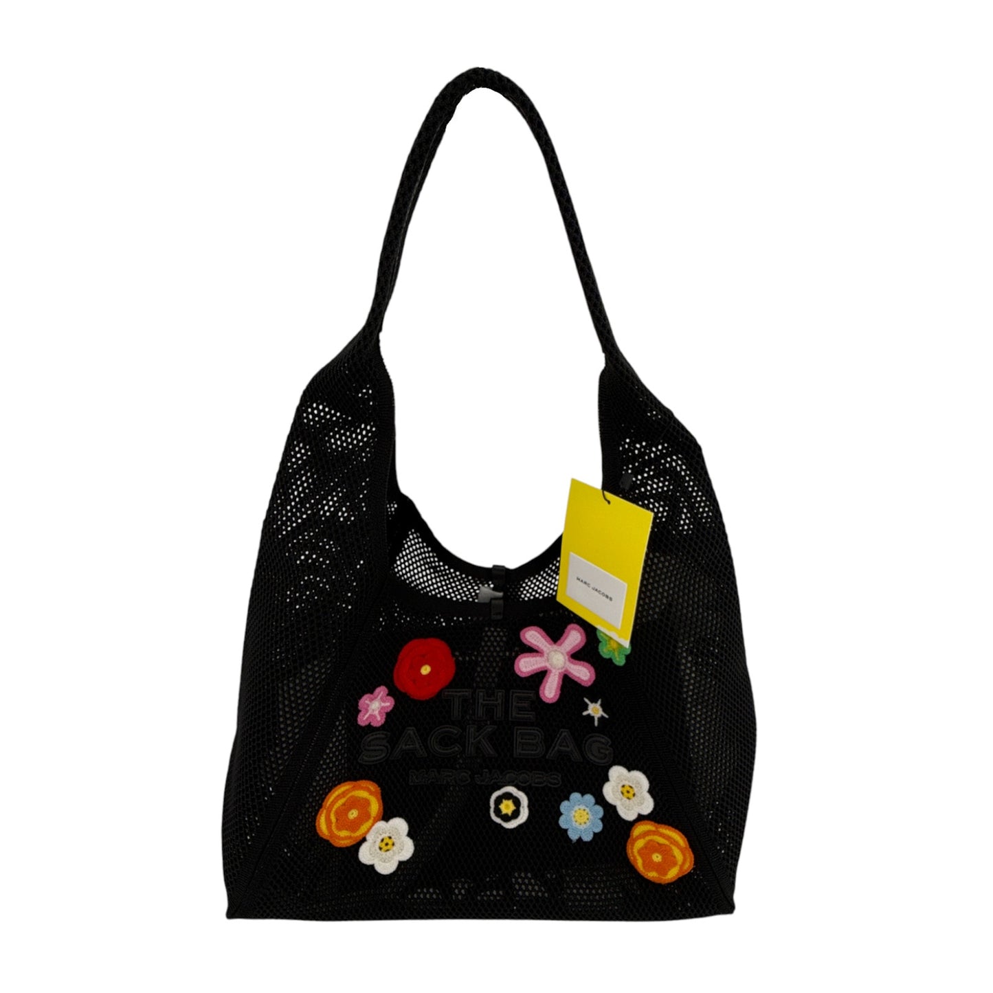 MARC JACOBS The Daisy Crochet Sack Bag in Black