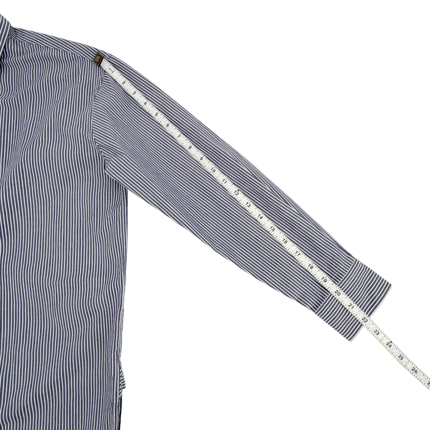 NILI LOTAN Yorke Shirt in Navy & White Stripe XS