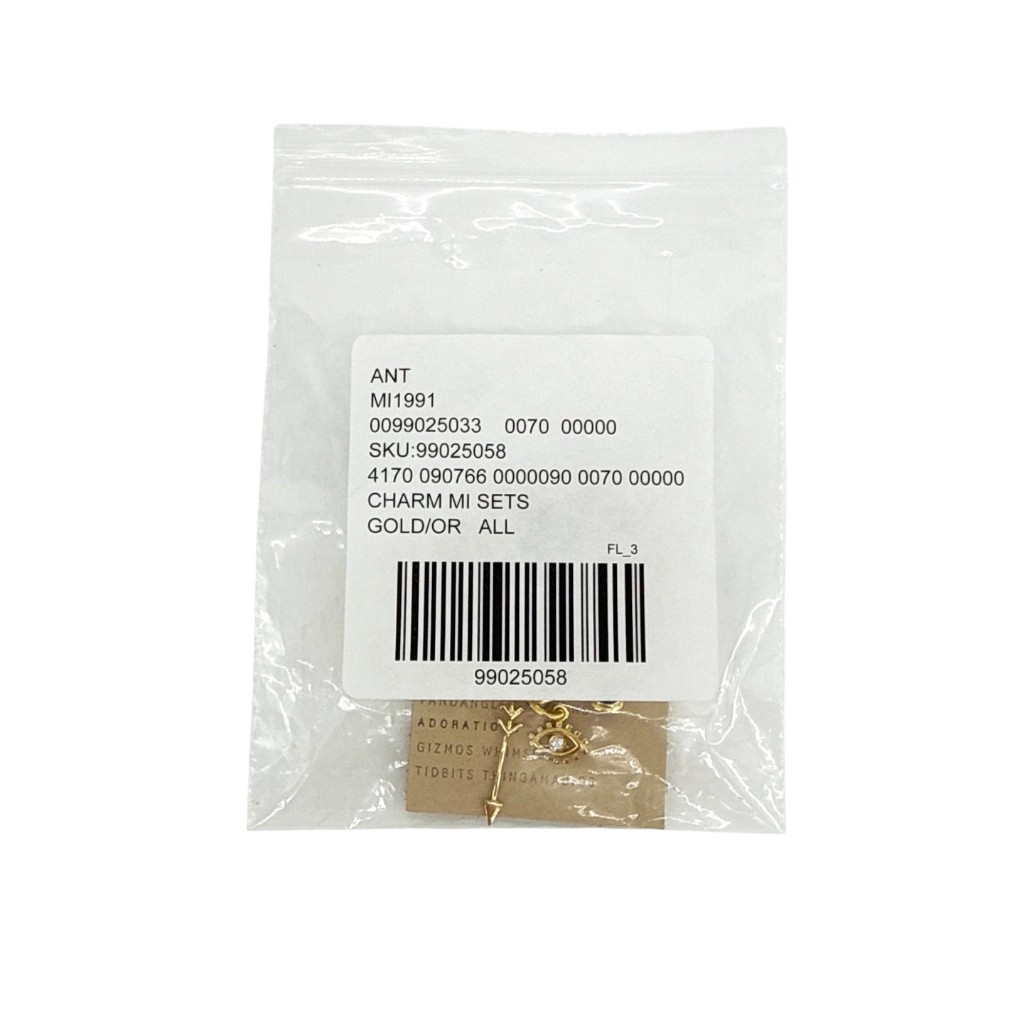 MAISON IREM x ANTHROPOLOGIE Juan Attachable Charms Set of 3 Gold