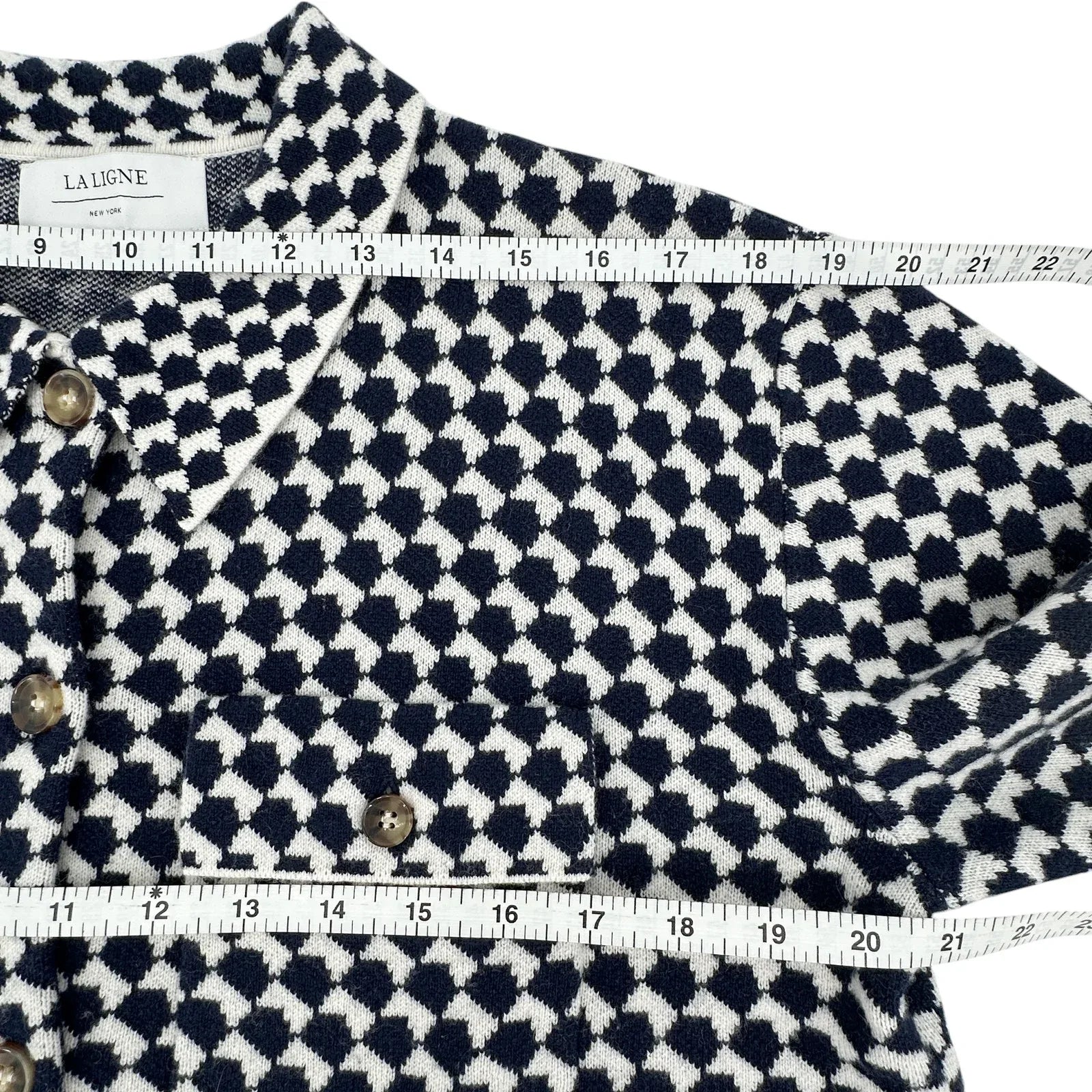LA LIGNE Patterned Cropped Jane Jacket S - flyKAMP
