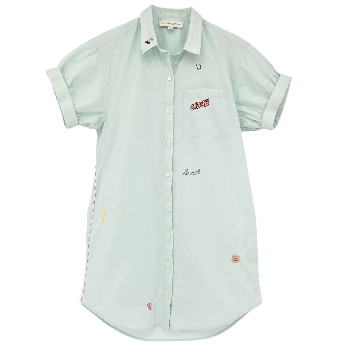 KERRI ROSENTHAL Nina Shirt Dress Happy Everything XS - flyKAMP