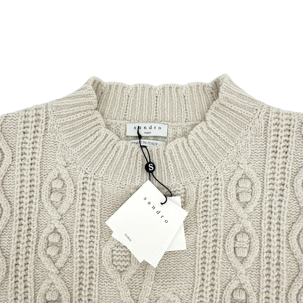 SANDRO Moise Cable Knit Vest XS - flyKAMP