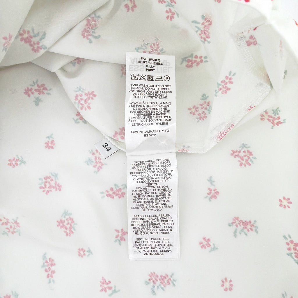 ESSENTIEL ANTWERP Ililly Floral Print Oversized Shirt XS Essentiel Antwerp