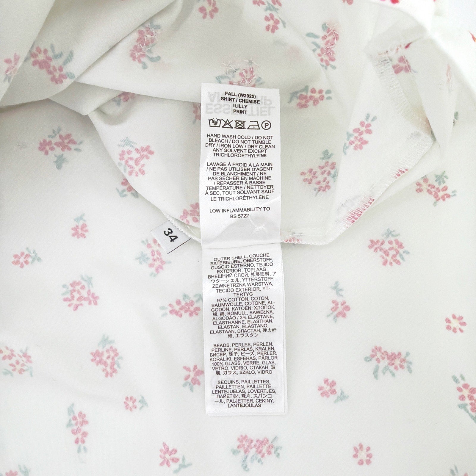 ESSENTIEL ANTWERP Ililly Floral Print Oversized Shirt XS Essentiel Antwerp