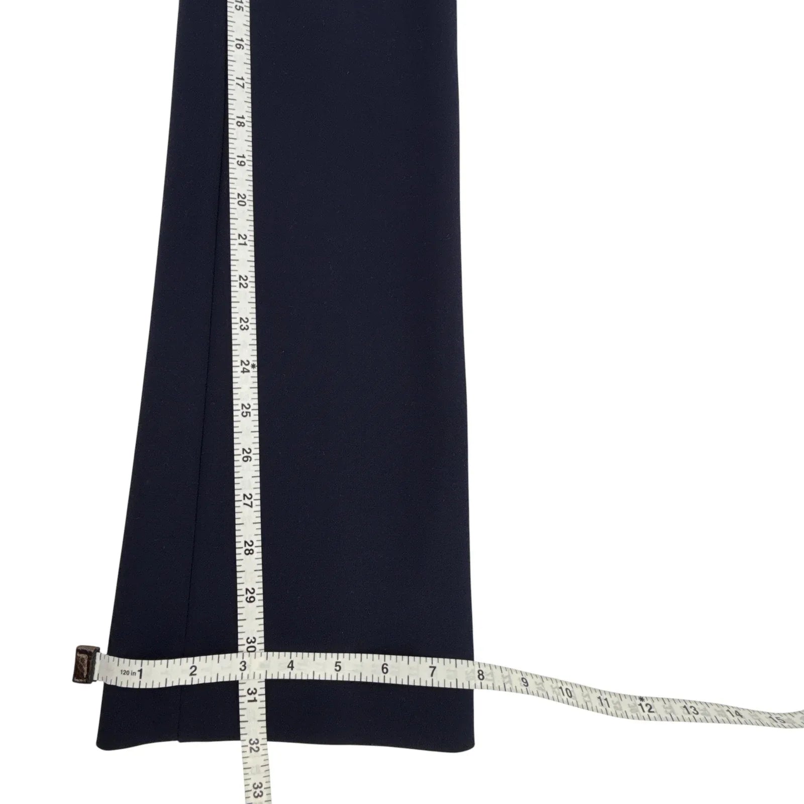 J.CREW 365 Edie Full Length Trouser in Four Season Stretch Wool Navy 00 - flyKAMP