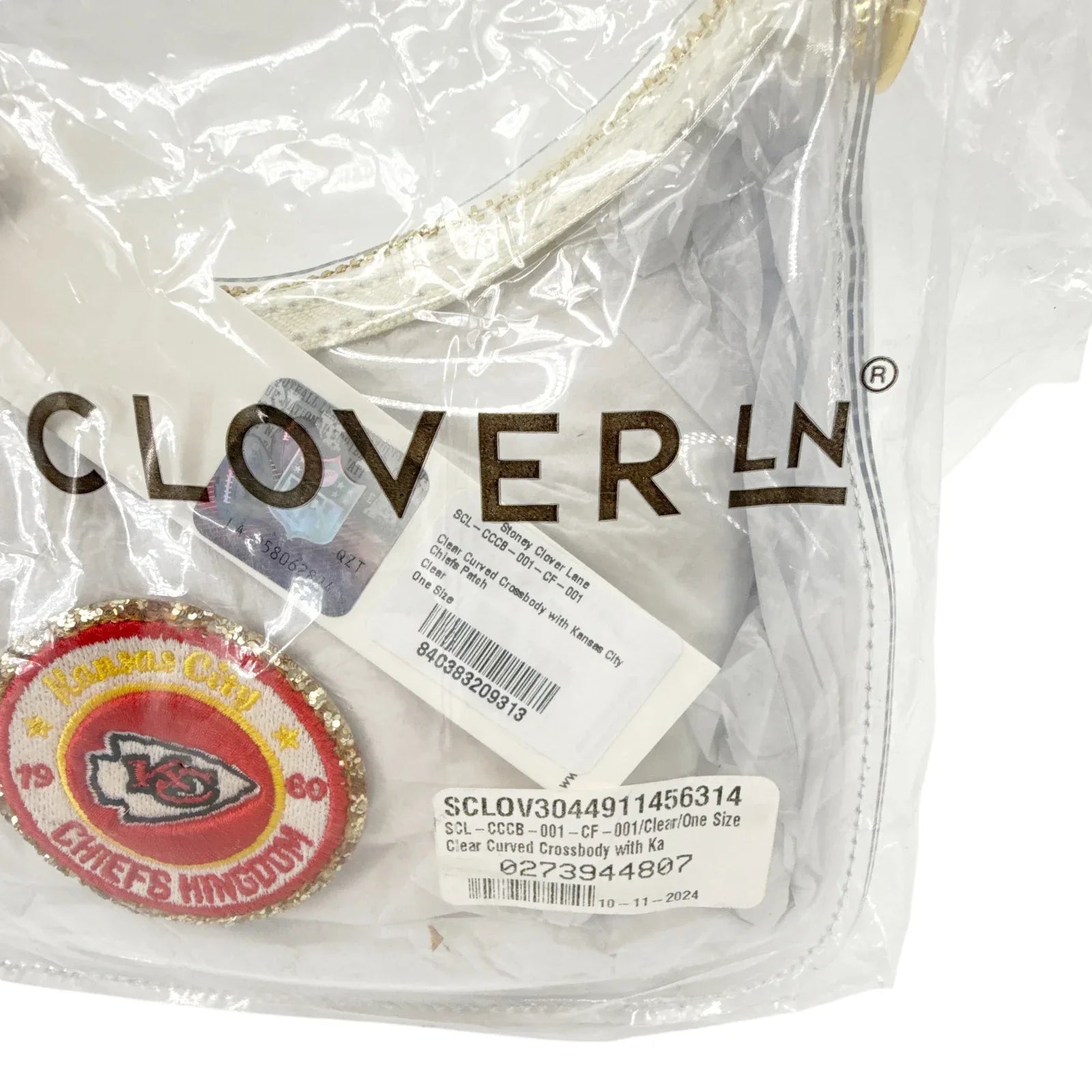 STONEY CLOVER LANE Kansas City Chiefs Clear Crossbody Bag - flyKAMP