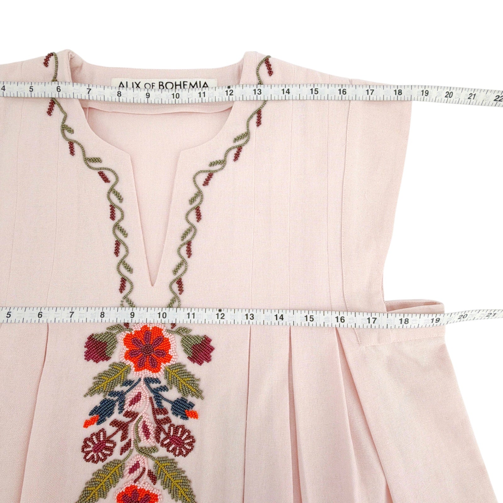 ALIX of BOHEMIA Nadine Heirloom Flora Top in Light Pink S Alix of Bohemia