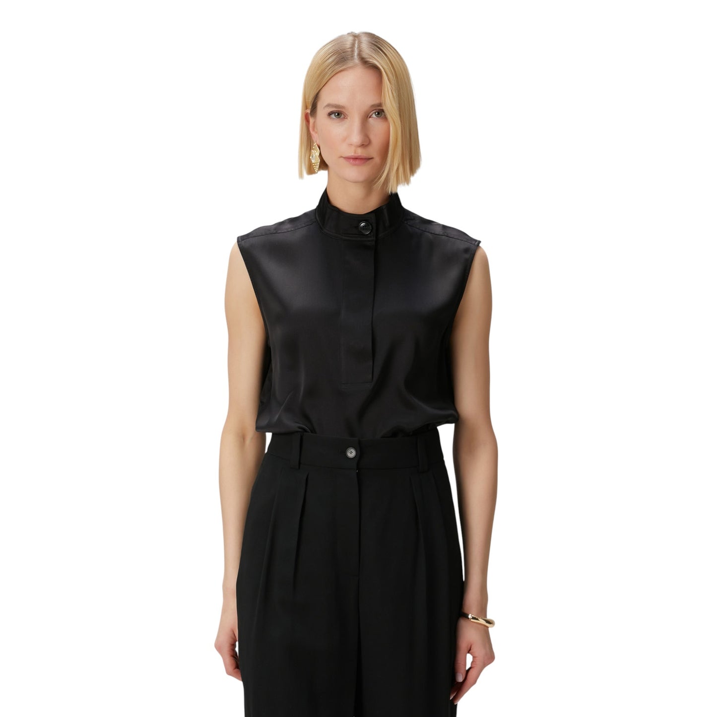 ANINE BING Geneva Top in Black in XS