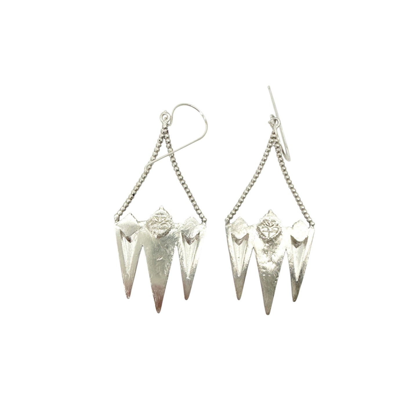 VIRGINS SAINTS & ANGELS VSA Electra Rays Hook Earrings in Silver