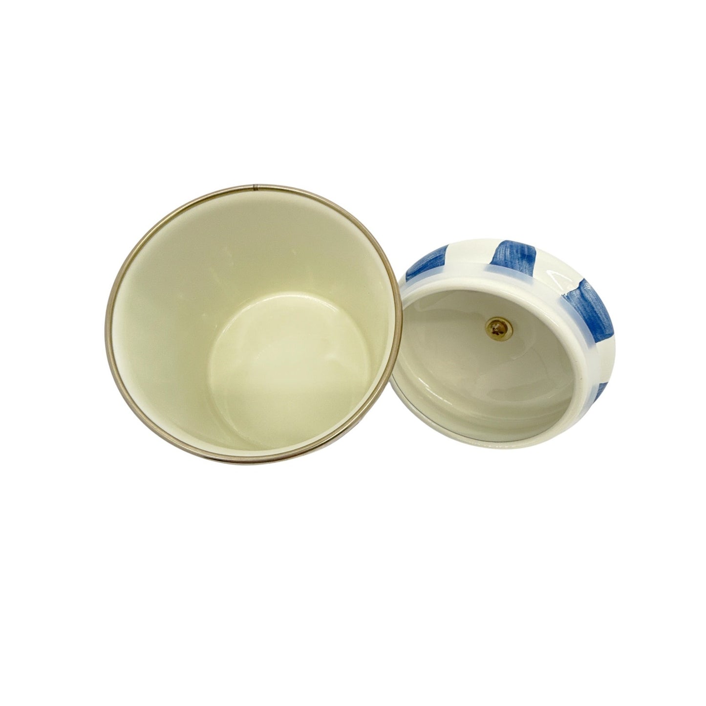 MACKENZIE-CHILDS Royal Check Canister Mini