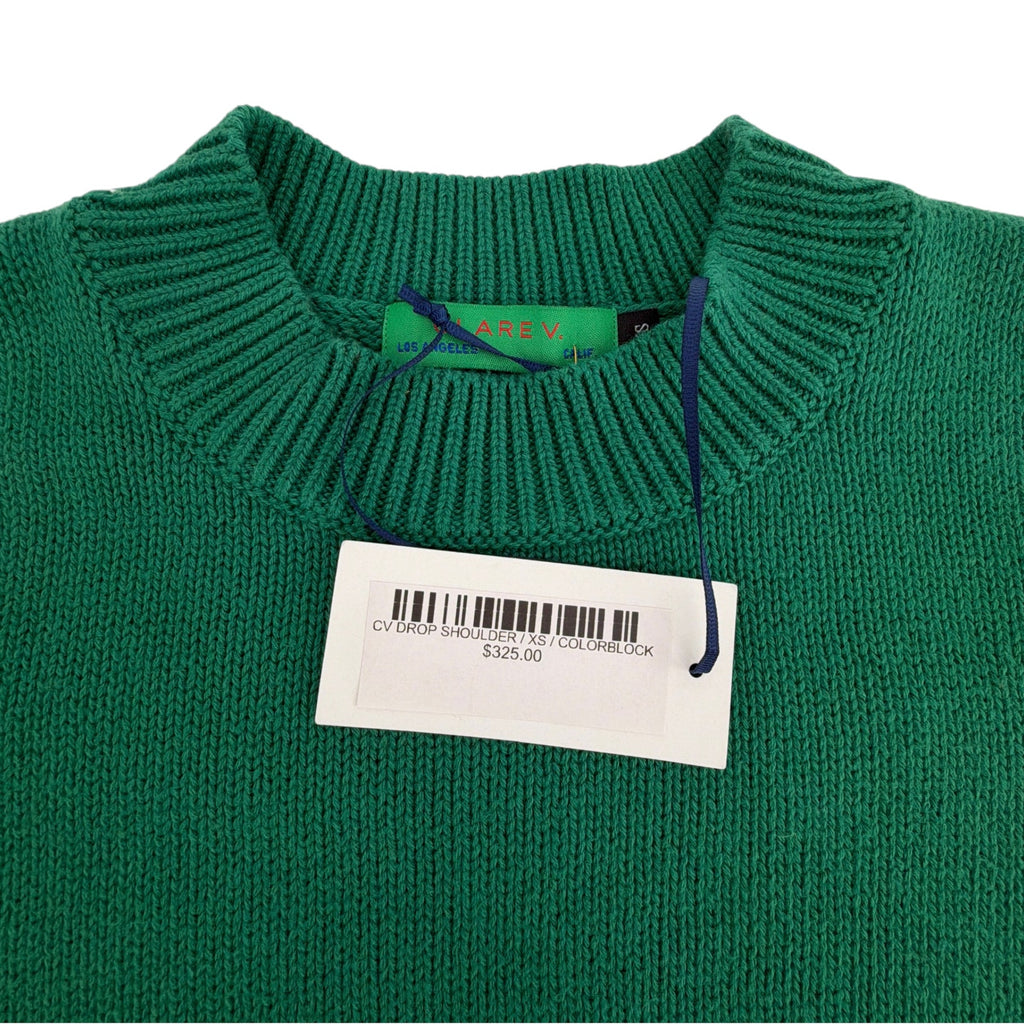 CLARE V. Colorblock Drop Shoulder Sweater XS Clare V.