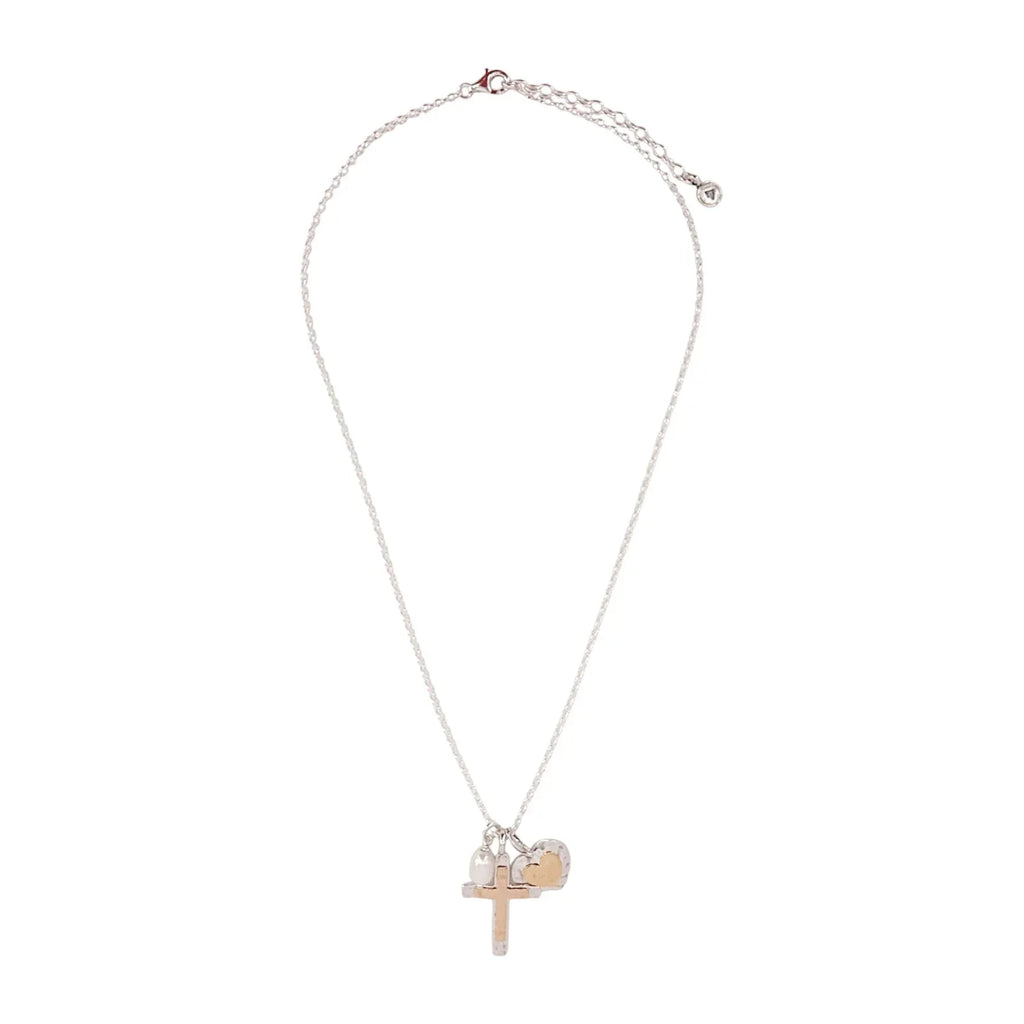 SILPADA Powerful Duo Necklace Gold Plate & Silver Pearl Necklace - flyKAMP
