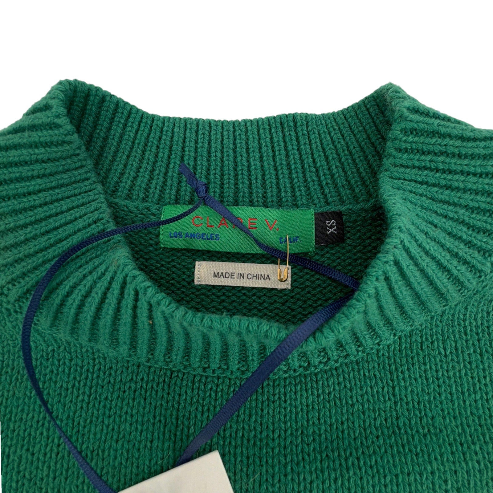 CLARE V. Colorblock Drop Shoulder Sweater XS Clare V.