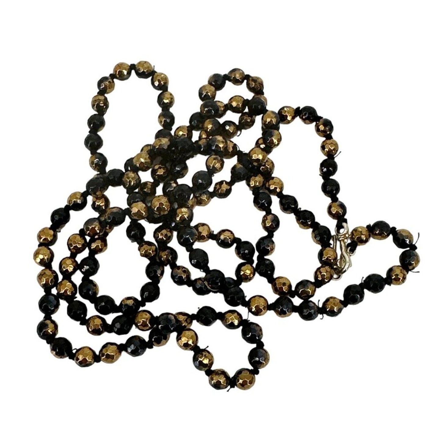 CHAN LUU Semi-Precious Necklace or Wrap Bracelet in Black & Gold