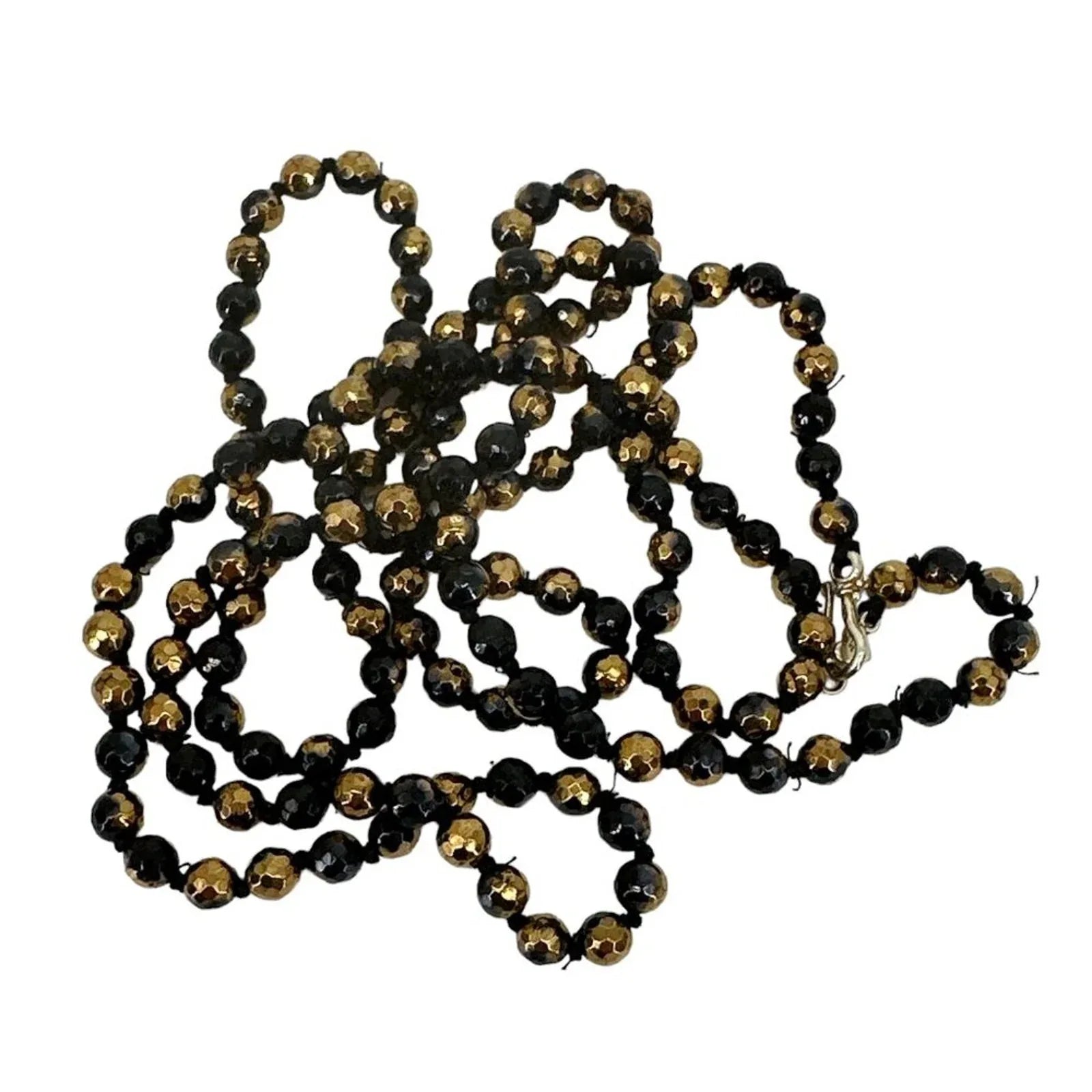 CHAN LUU Semi-Precious Necklace or Wrap Bracelet in Black & Gold - flyKAMP