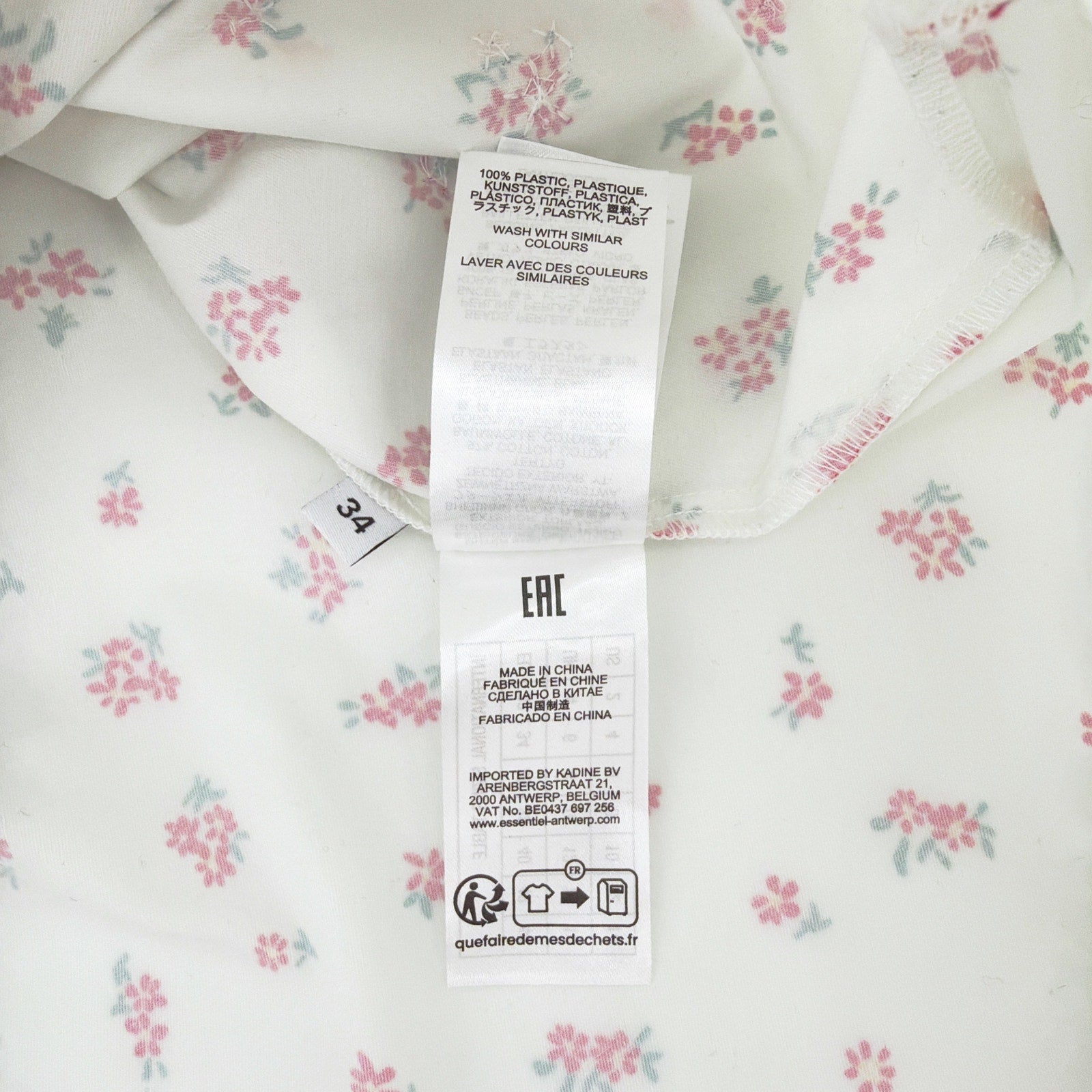 ESSENTIEL ANTWERP Ililly Floral Print Oversized Shirt XS Essentiel Antwerp