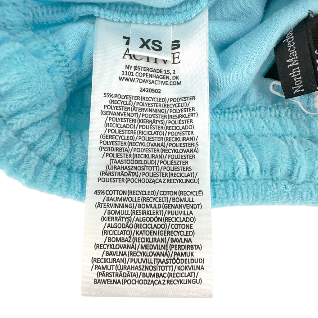 7 DAYS ACTIVE Recycled Velvet Shorts XS 7 Days Active