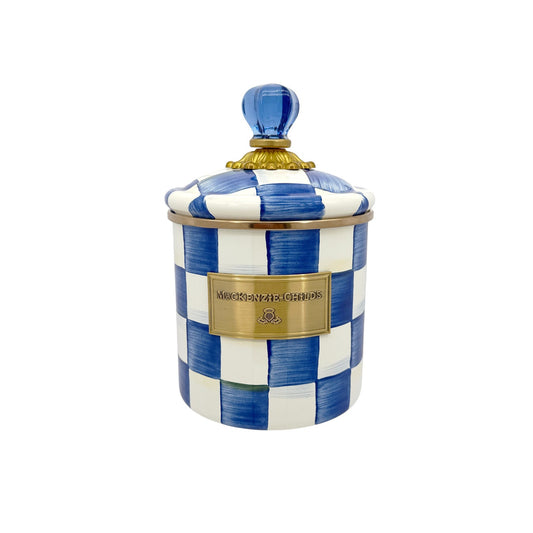 MACKENZIE-CHILDS Royal Check Canister Small