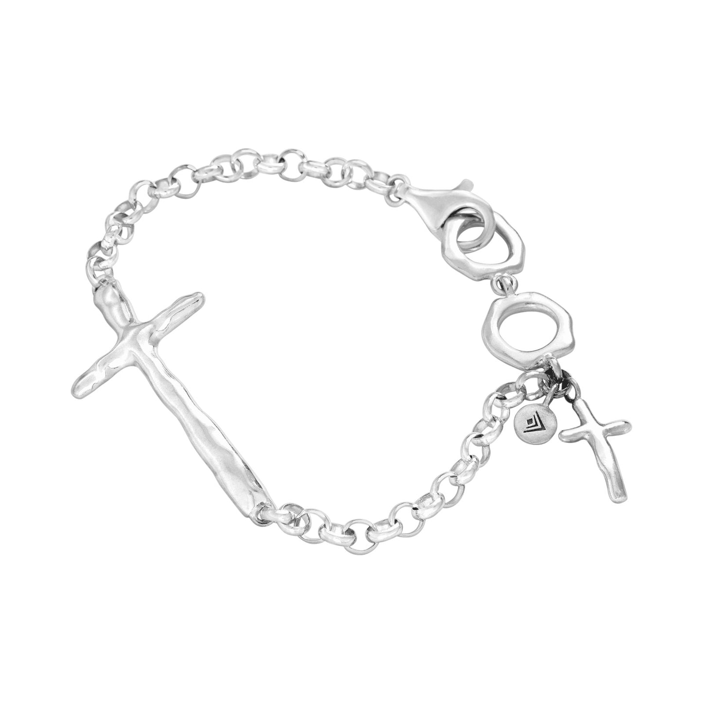SILPADA 'In Good Faith' Cross Bracelet in Sterling Silver