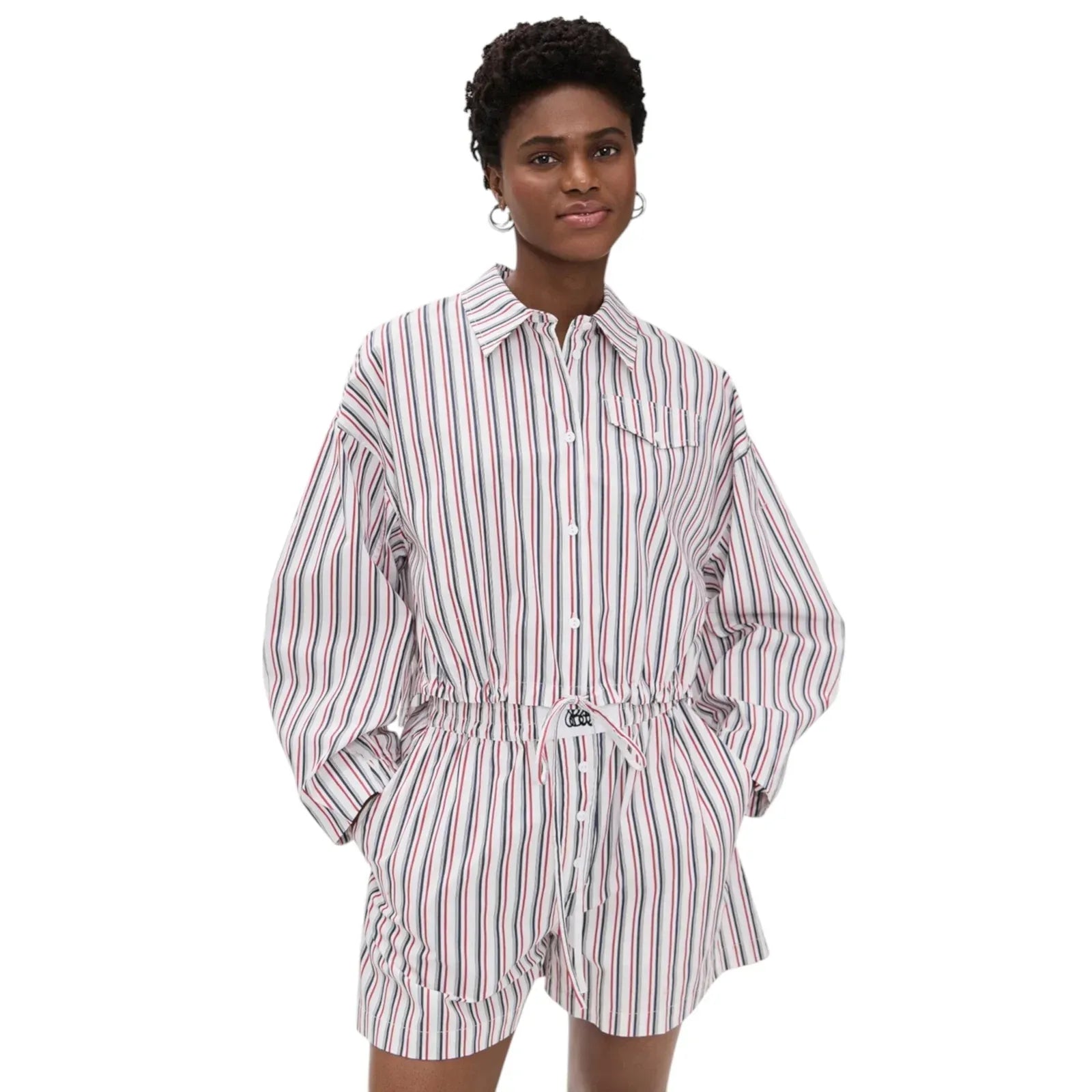 BAUM UND PFERDGARTEN Bryce Blouse Haute Red Stripe FR36|US4|S - flyKAMP