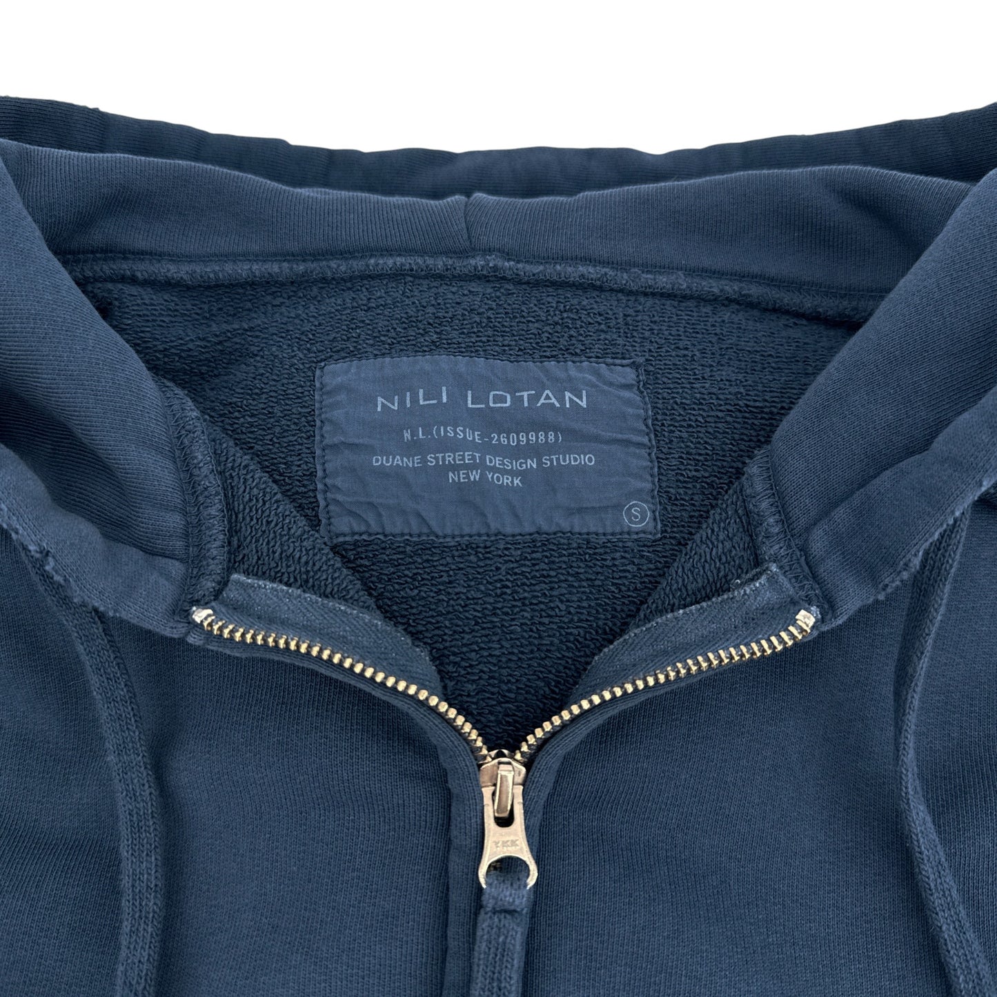 NILI LOTAN  Callie Zip Up Hoodie in Blue S