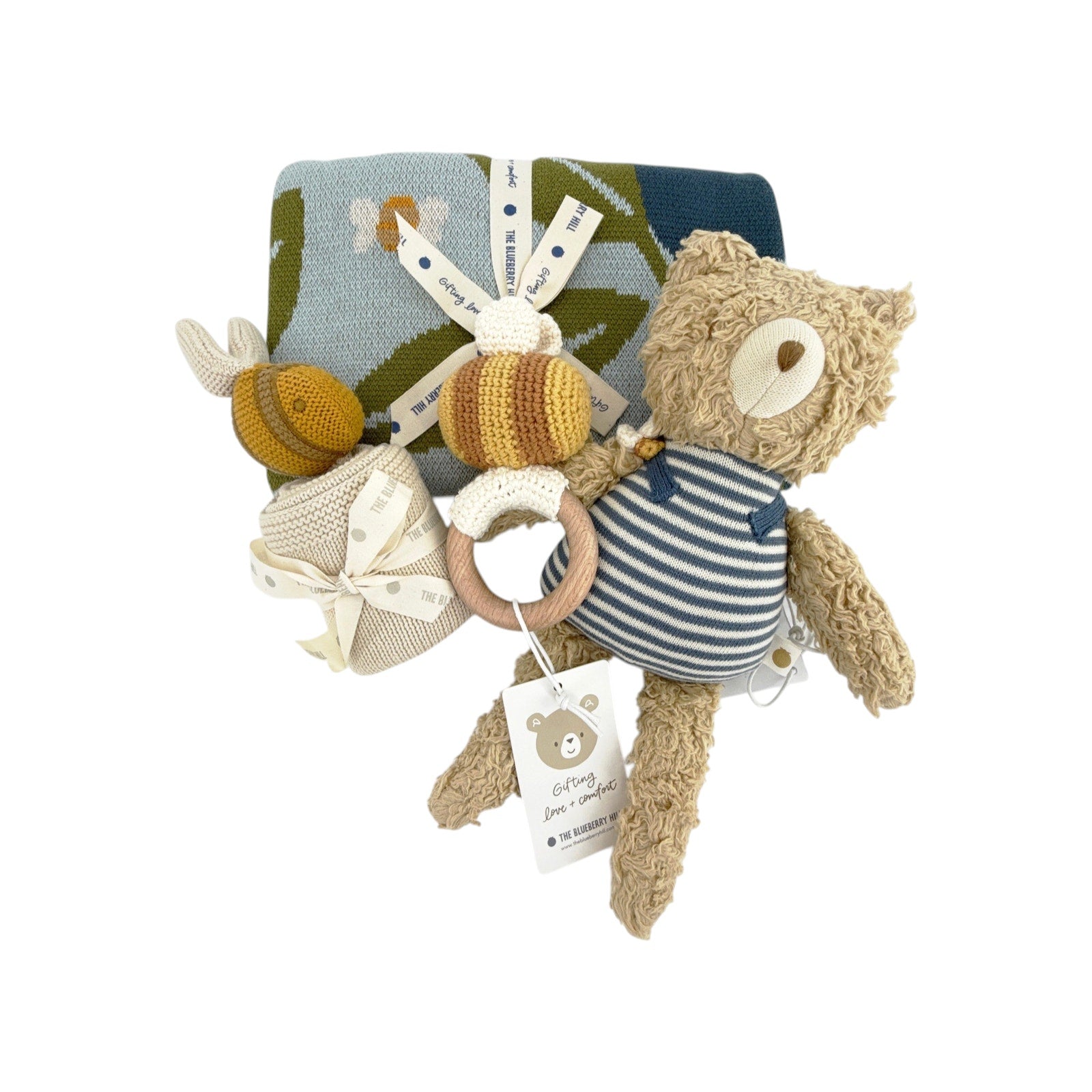 THE BLUEBERRY HILL Blueberry Bear Bee Gift Set The Blueberry Hill