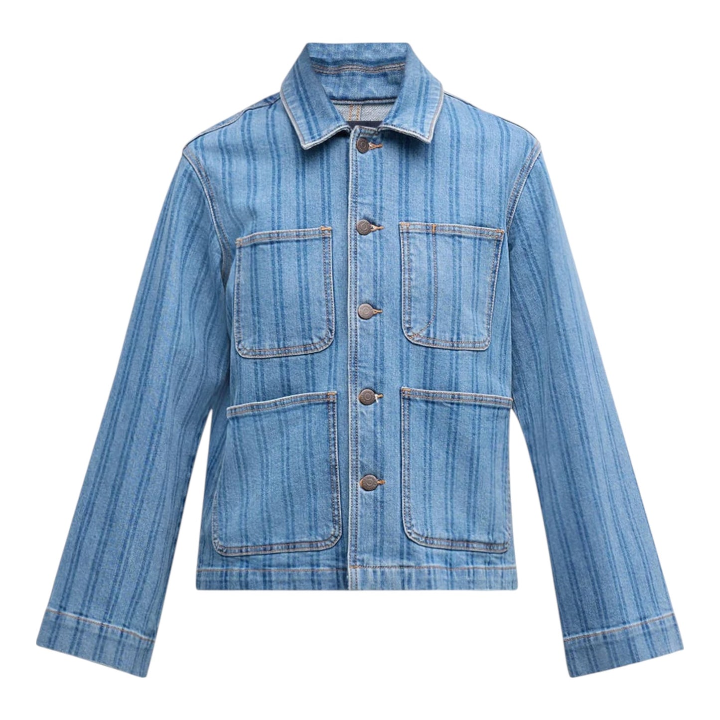 VERONICA BEARD Dahl Striped Denim Jacket S