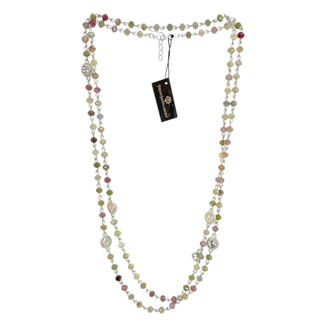 VIRGINS SAINTS & ANGELS VSA Wrap 6mm Precious Sapphire Beads in Silver