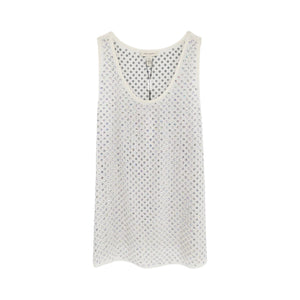 MARC JACOBS Rhinestone Embellished Tank Top S