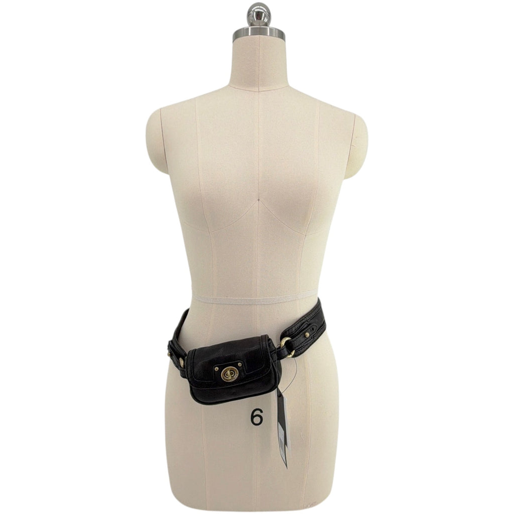 MARC JACOBS Leather Belt Bag in Black Marc Jacobs