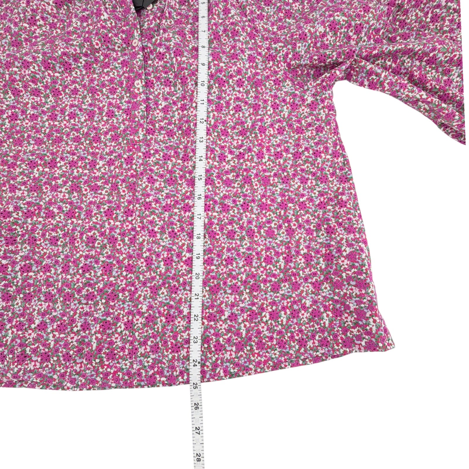 MAJE Floral Print Broderie Anglaise Cotton Blouse 1|S Maje