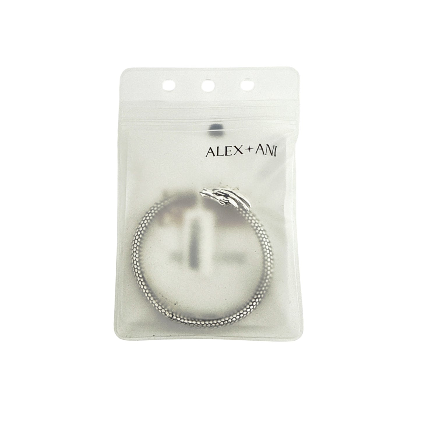 ALEX+ANI House of the Dragon™ Cuff Bracelet in Antiqued Silver