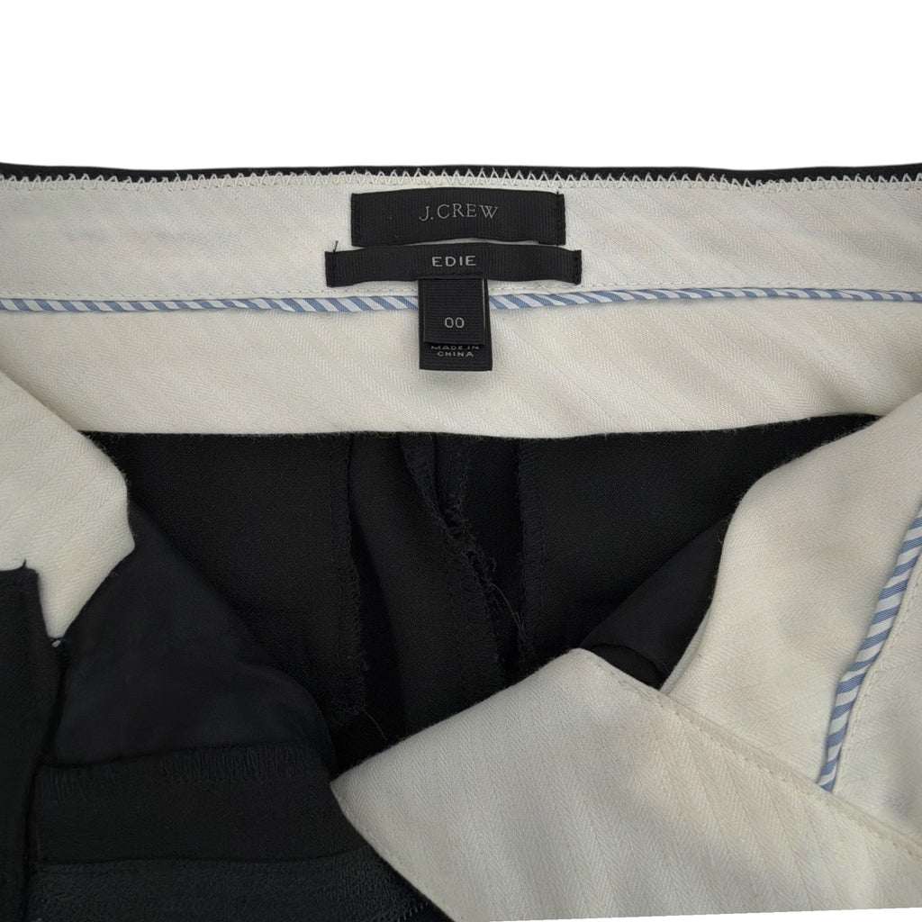 J.CREW 365 Edie Full Length Trouser in Four Season Stretch Black 00 J.CREW