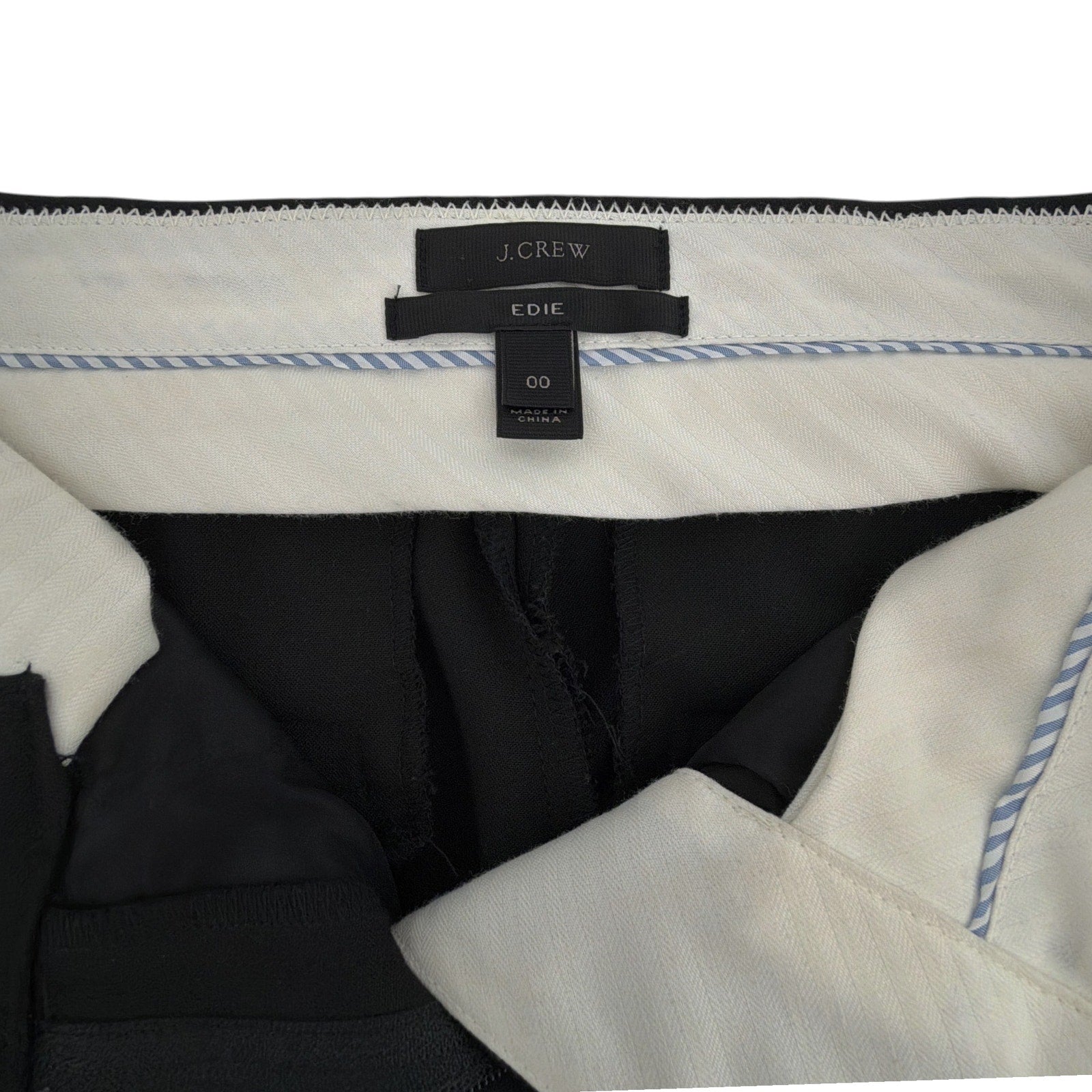J.CREW 365 Edie Full Length Trouser in Four Season Stretch Black 00 J.CREW