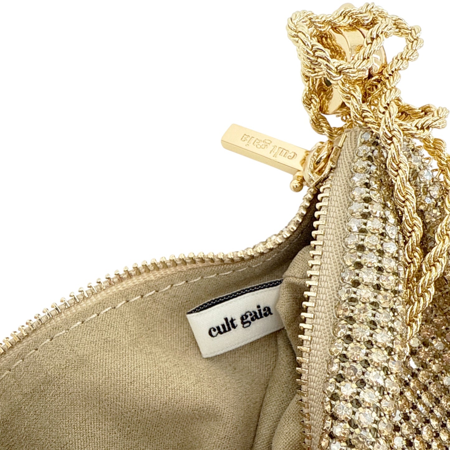CULT GAIA Rue Wristlet Bag in Sand Dollar