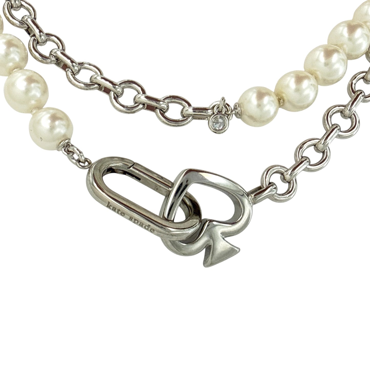 KATE SPADE New York Statement Spade Pearl Wrap Necklace