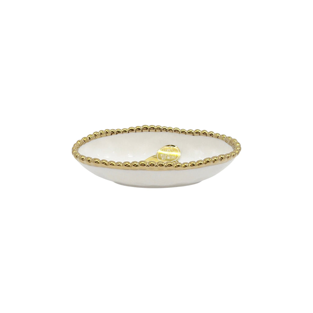 PAMPA BAY Golden Salerno Long Condiment Bowl Set of 2 Pampa Bay