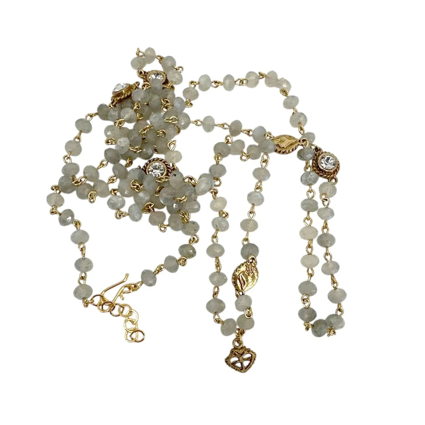 VIRGINS SAINTS & ANGELS VSA Wrap 6mm Lux Labradorite in Gold - flyKAMP