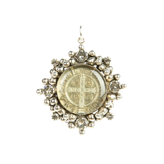 VIRGINS SAINTS & ANGELS VSA Cloister San Benito Charm in Silver