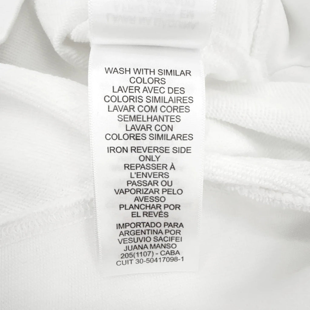 LACOSTE Classic Fit Crewneck Sweatshirt in White S - flyKAMP