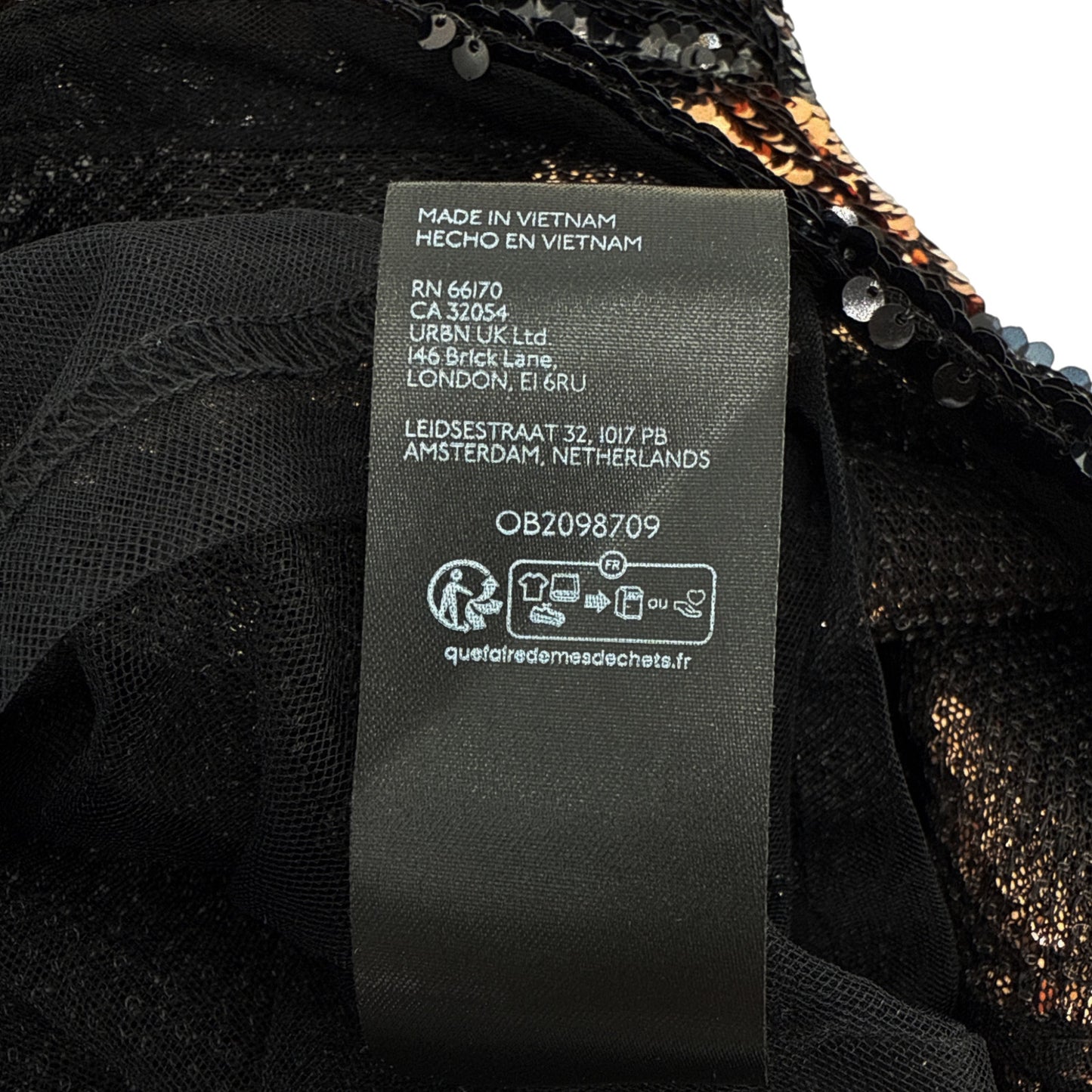 ANTHROPOLOGIE Maeve Short-Sleeve Sequin Striped Top Black S