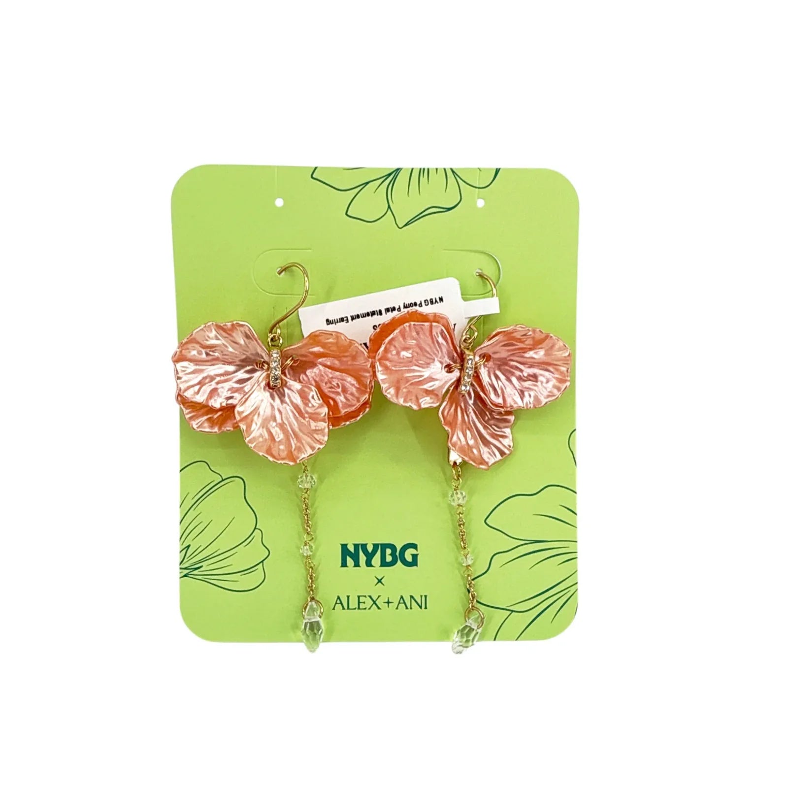 ALEX+ANI New York Botanical Garden Peony Petal Statement Earrings - flyKAMP