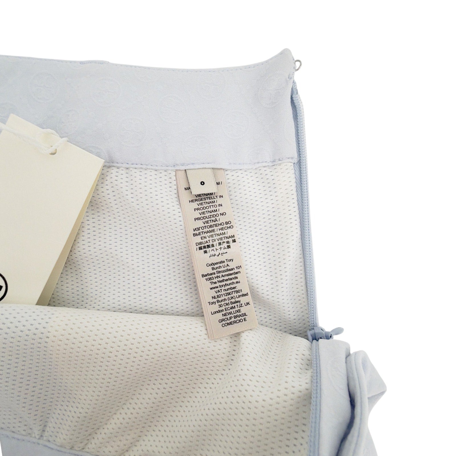TORY BURCH T Monogram Golf Skirt in Light Blue T Monogram Mini Sport Tory Burch