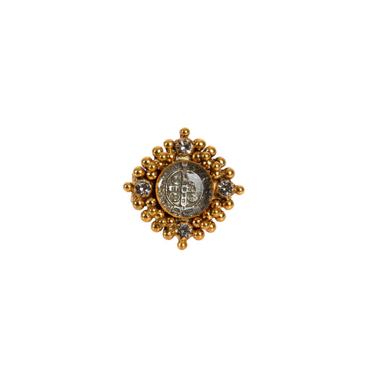 VIRGINS SAINTS & ANGELS VSA Petite Cloister San Benito Ring Gold Size 6