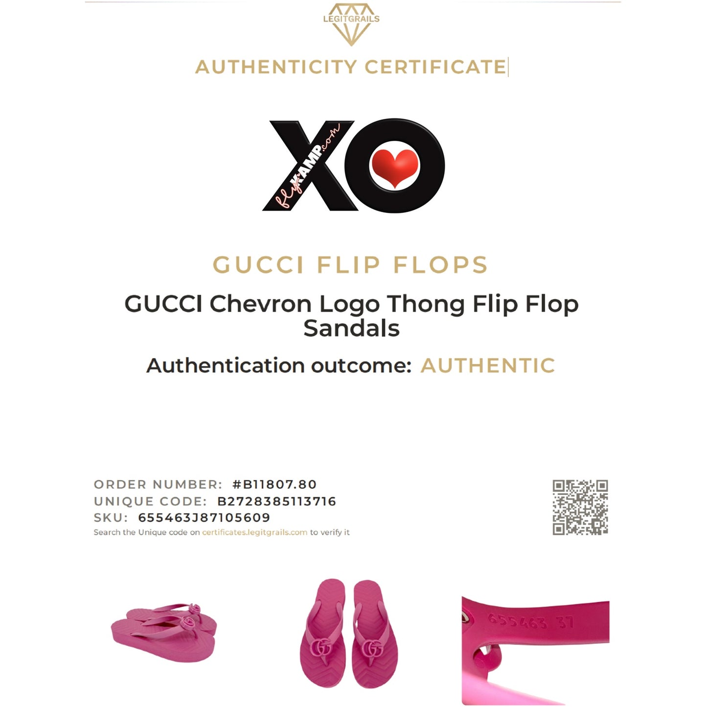 GUCCI Chevron Logo Thong Flip Flop Sandals || 37